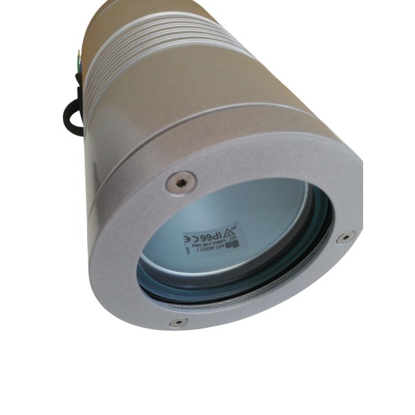 Applique/plafonnier Moretti Luce 463e27.7, argent, E27, IP66